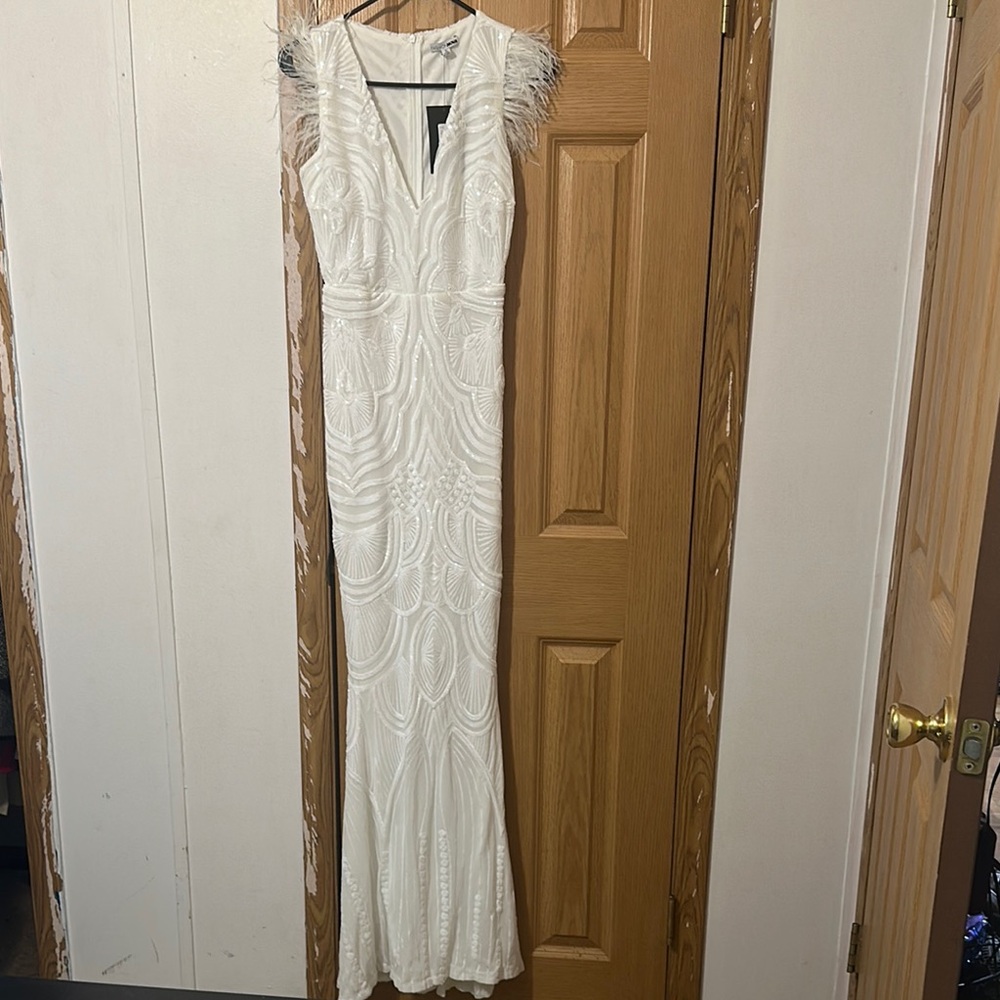Elegant White Evening Gown